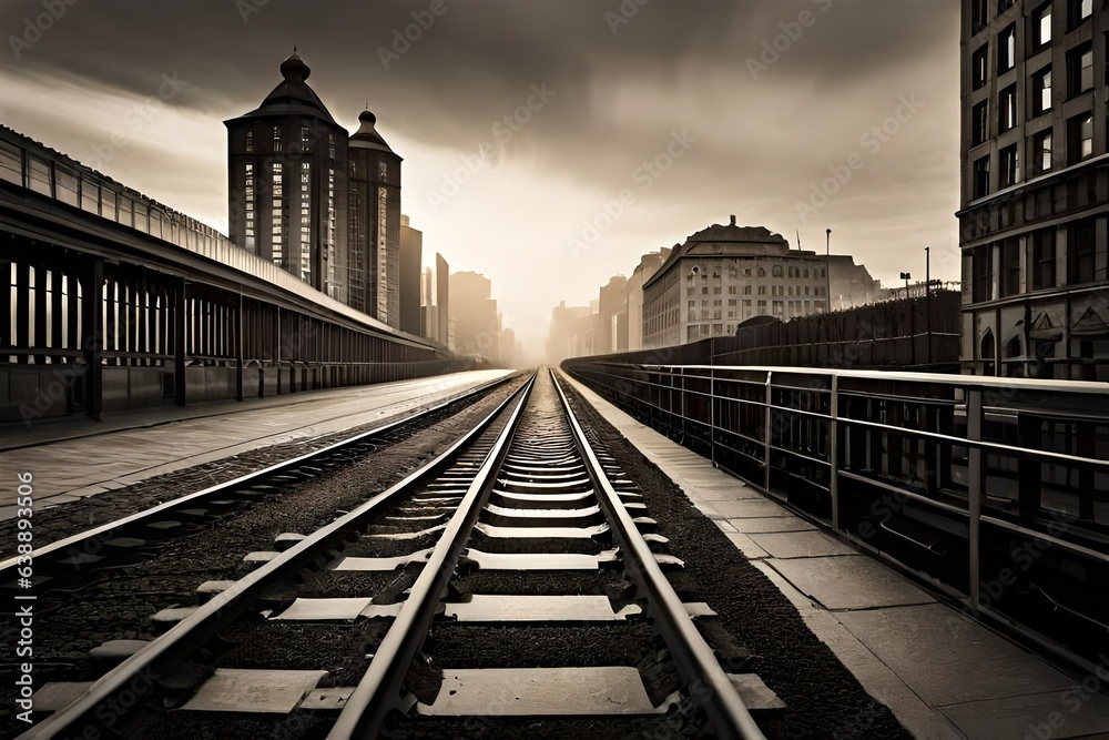 Fototapeta premium station at night