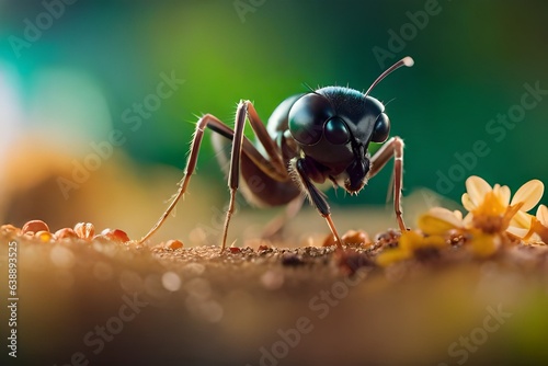ant on a leaf © Uzair