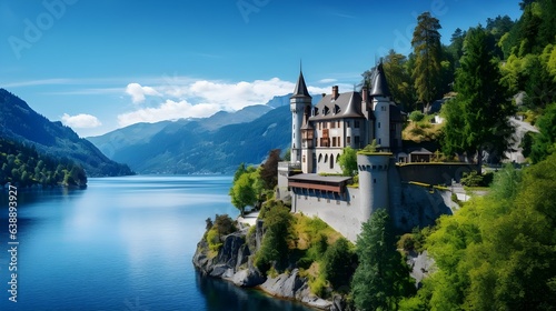 German Castle in the Mountains photo