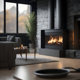 Livingroom with fireplace