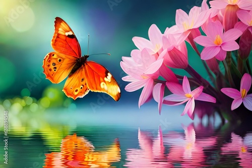 butterfly on the flower © Uzair