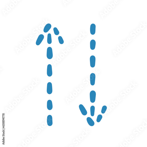 Arrow Up Down Hand Drawn Element Art Illustration
