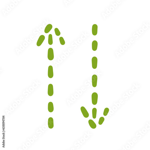 Arrow Up Down Hand Drawn Element Art Illustration