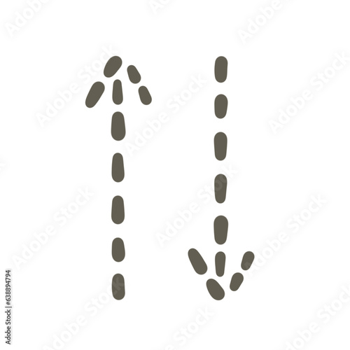 Arrow Up Down Hand Drawn Element Art Illustration