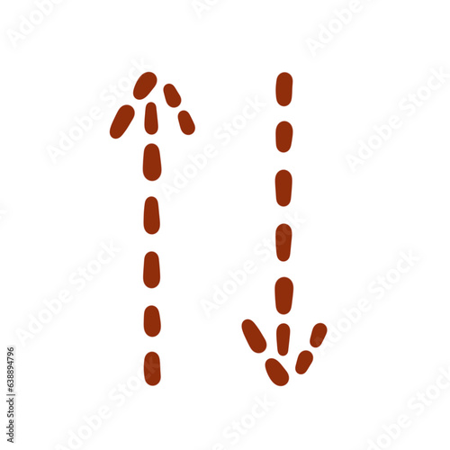 Arrow Up Down Hand Drawn Element Art Illustration