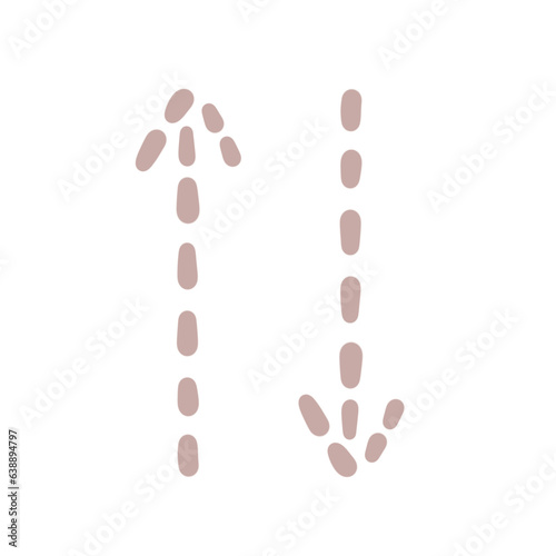 Arrow Up Down Hand Drawn Element Art Illustration