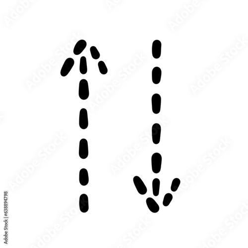 Arrow Up Down Hand Drawn Element Art Illustration