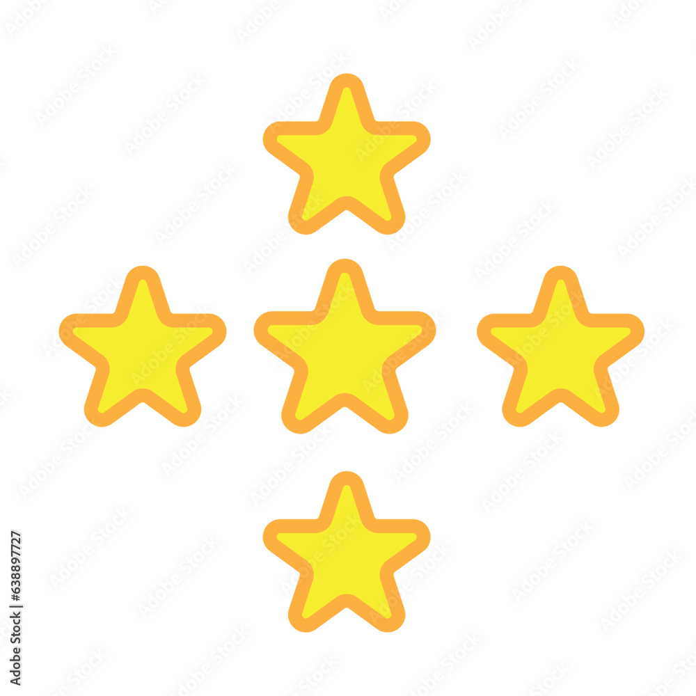 Five stars rating element