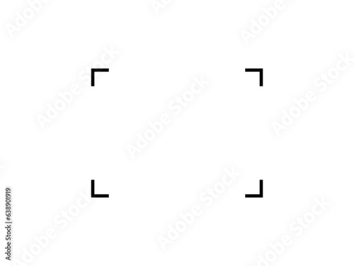 Camera Focus, Camera Viewfinder, can use for Simple Framework, Text, Quote, or Graphic Design Element. Vector Illustration
