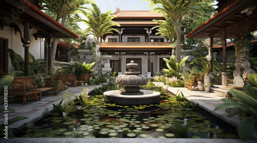Javanese Courtyard with Luxury Garden © Magenta Dream
