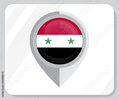 Free Download Syria flagged location Navigation icon
 - GFXLoad