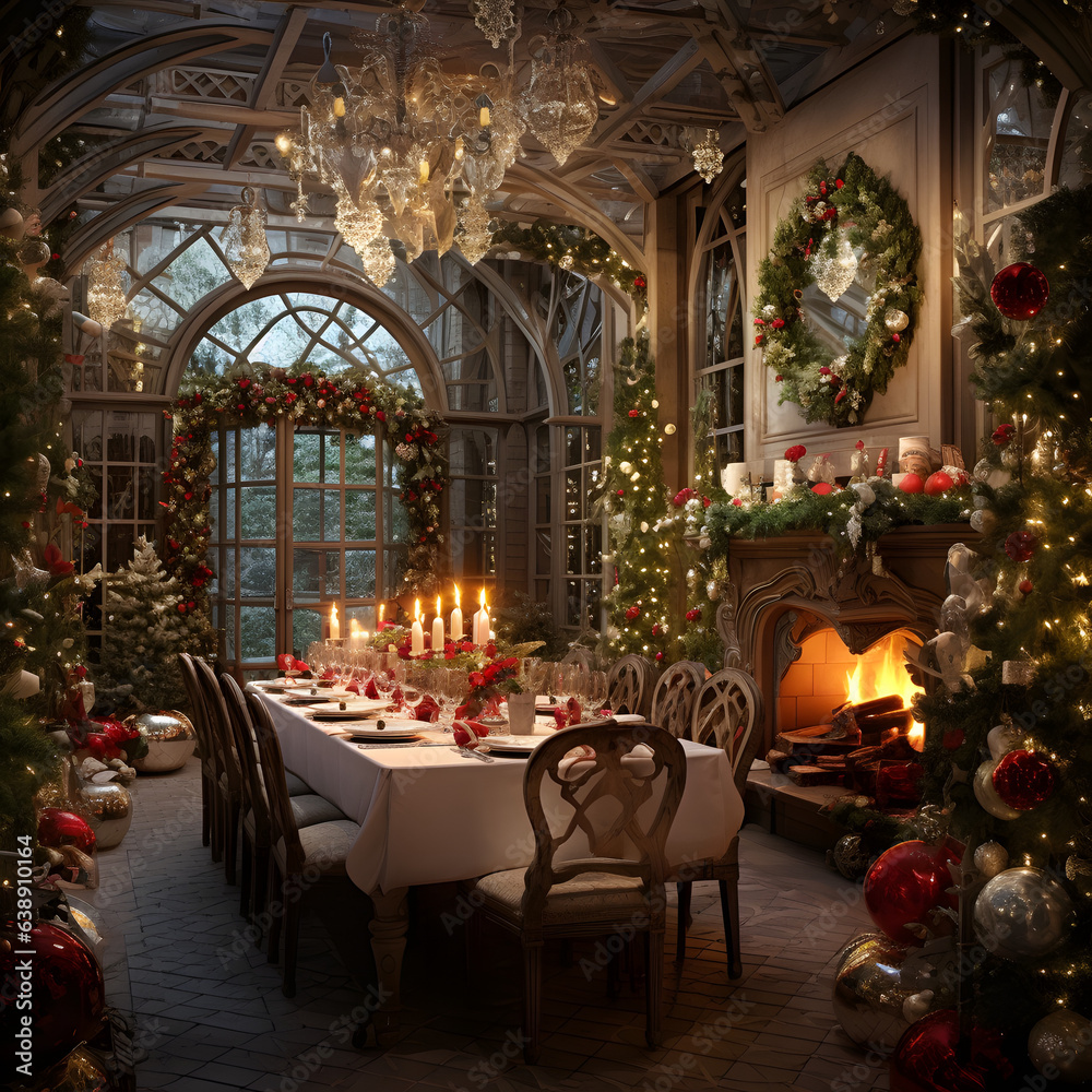 Beautiful fantasy Christmas setting inside Mansion, Village, House, Living room and Fantasy Town. Beautiful fantasy Christmas setting inside Mansion, Village, House, Living room and Fantasy Town.