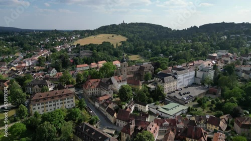 Bamberg German Bavarian City Kirche Church drone 4K