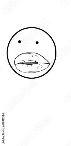 komix vector big lips