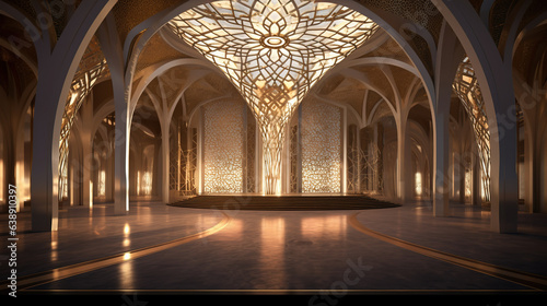 Modern Mosque with Elegant Interior