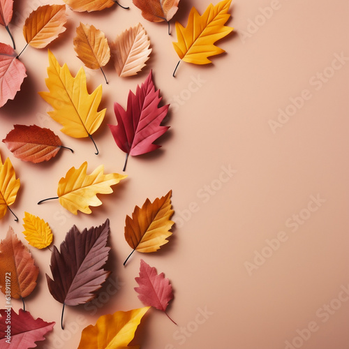 Fall Foliage, Vibrant Autumn Leaves in Warm Hues