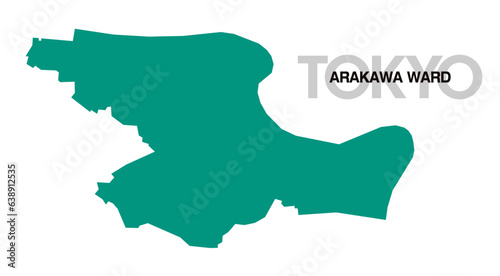 東京都荒川区の地図