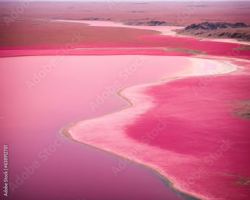 pink rivers , pink nature