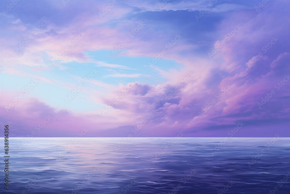 purple sky and sea