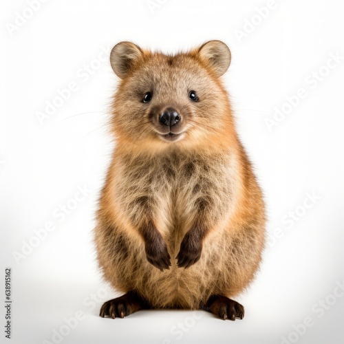 Quokka isolated in a white background © Riccardo