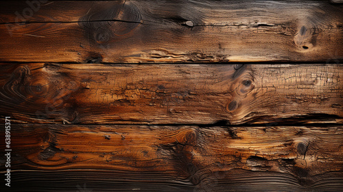 Texture the surface of wooden planks that have been treated with shellac to highlight the grain of the wood. The image is suitable for use as computer desktop wallpaper. 