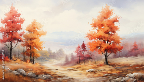 Autumn Vibes, A Colorful Painting of Nature's Royalty