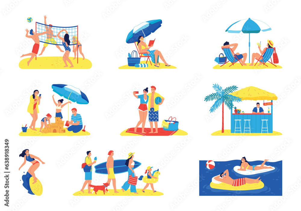 Vacation On Beach Set Vacation On Beach Set