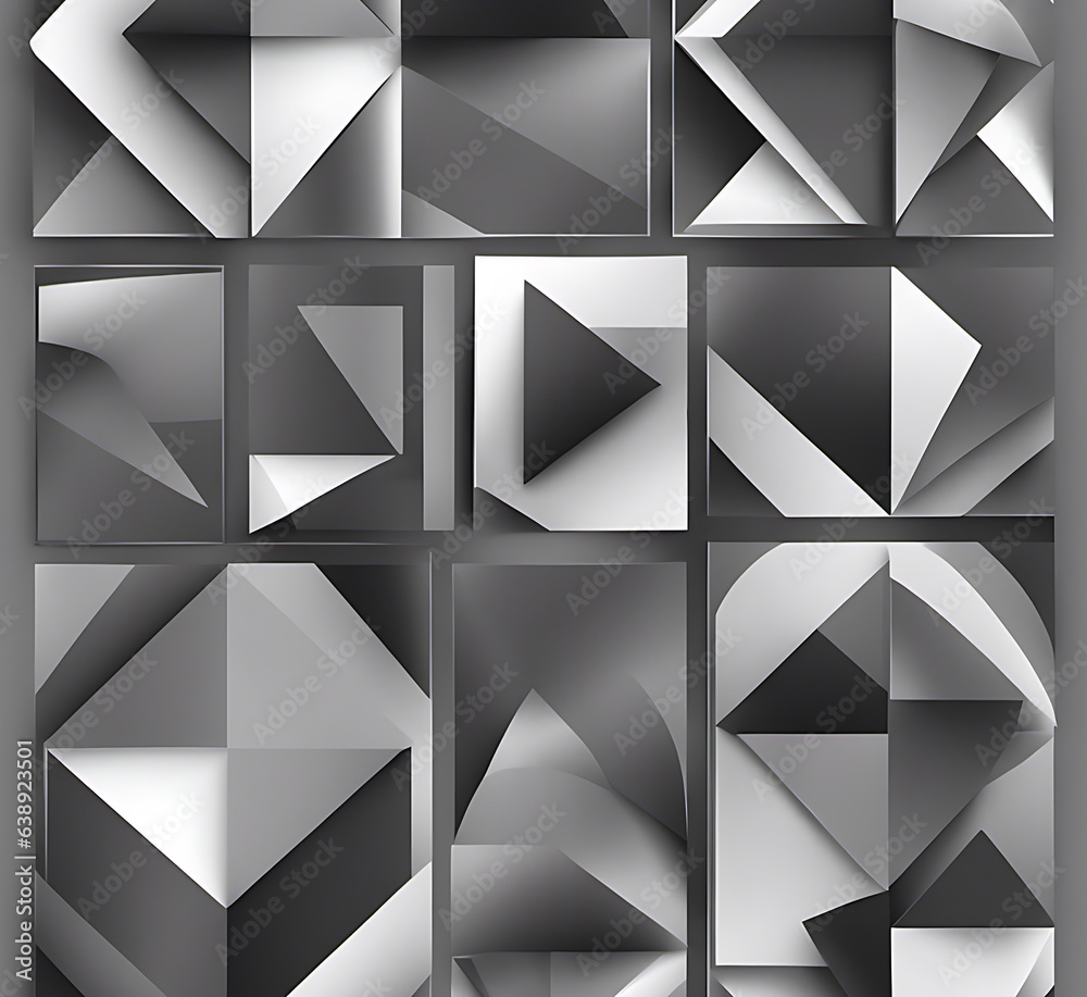 Obraz premium Modern gray geometric pattern shape Seamless background