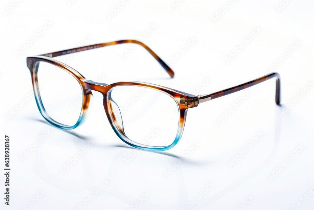 Stylish Eyeglasses on a White Background Stylish Eyeglasses on a White Background