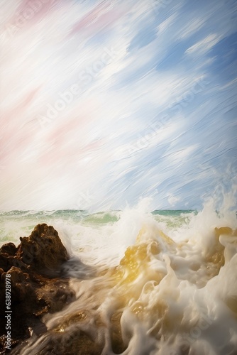 Fototapeta Naklejka Na Ścianę i Meble -  sea and sky made by midjeorney