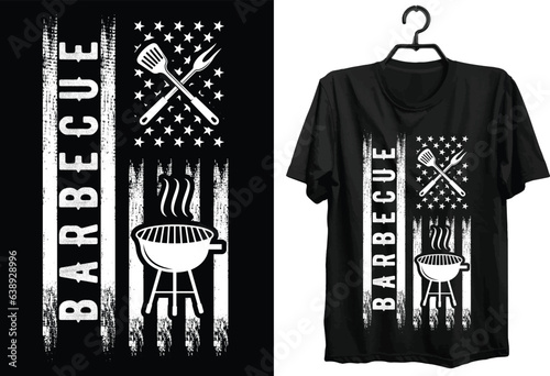 Fotobehang BBQ T-shirt Design