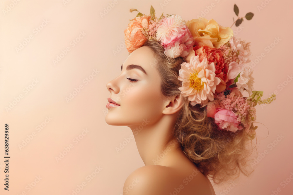 A Woman Embracing Natural Cosmetics
