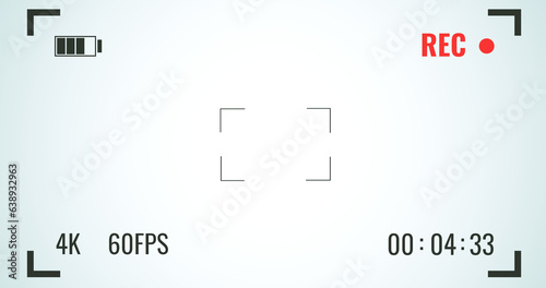 camera viewfinder in recording for overlay.