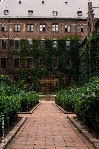 historic square under the palace in Roterdam, Netherlands