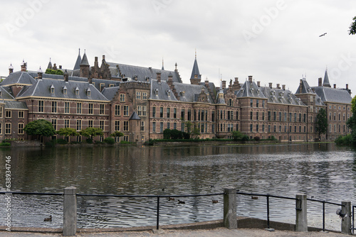 The center of The Hague with traditional buildings, Netherlands
