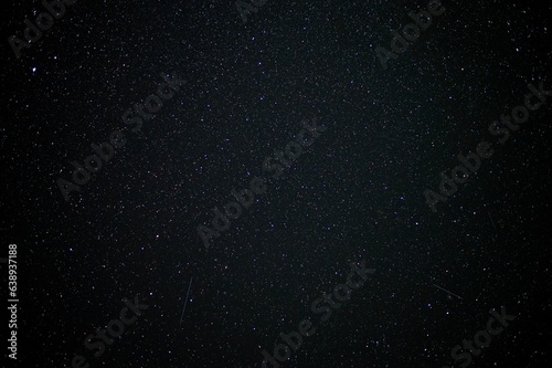 Night sky with stars - Perseids. Background for space exploration and night photography.