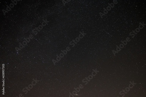 Night sky with stars - Perseids. Background for space exploration and night photography.