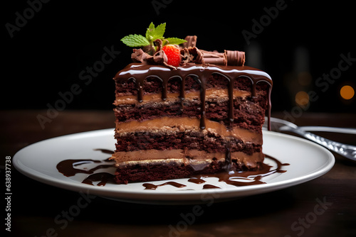 Chocolate Cake, decadent cake layers, rich chocolate delight