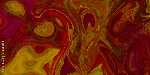 Red tone oil stone grunge marble background. oil marble paint and mixed acrylic paints abstract pattern background.