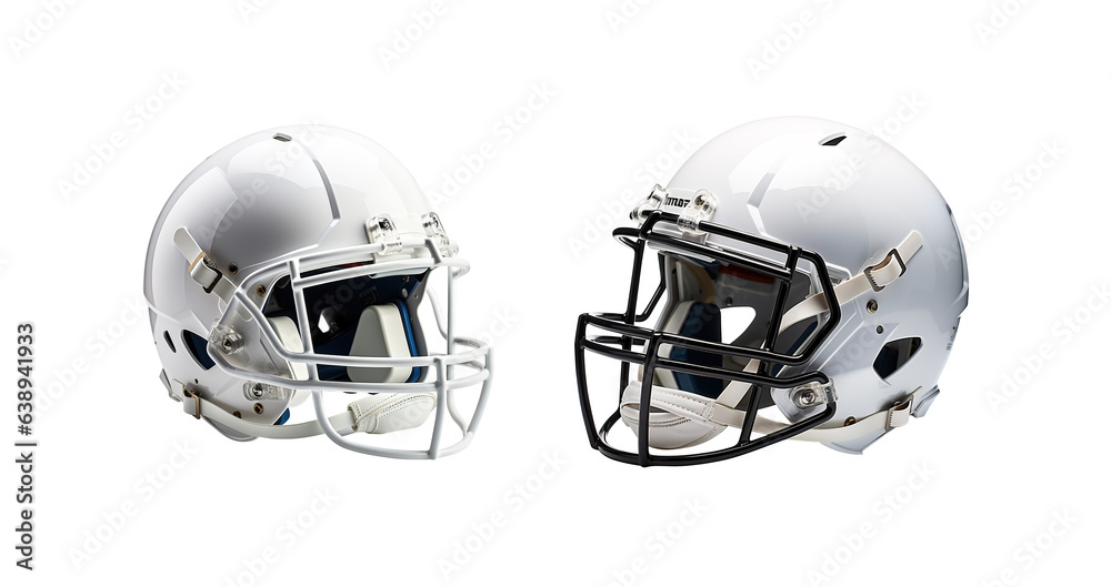 Fototapeta premium american football helmet isolated on transparent background, Generative Ai