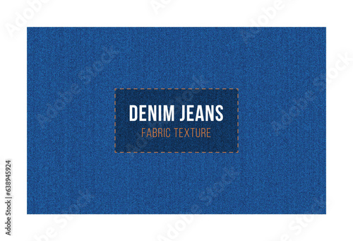 Vector background of blue jeans denim texture. blue denim background, texture.
