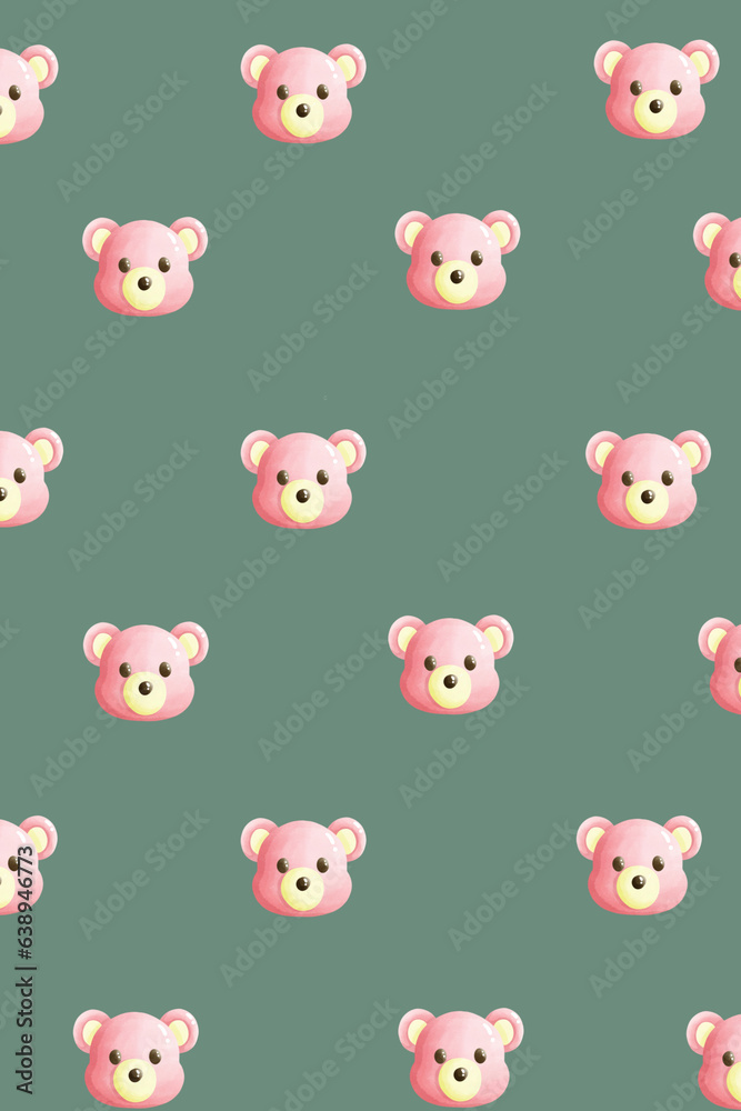 seamless pattern with Teddy bear seamless pattern with Teddy bear