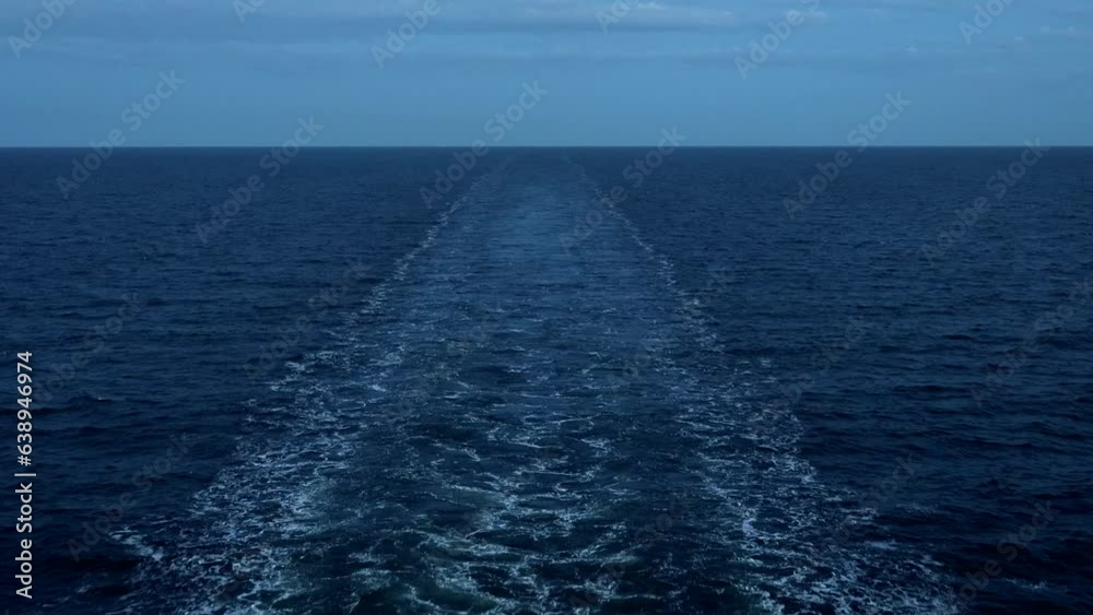 Stockholm, Sweden The wake created on the aft section of a cruise ship traveling in the Baltic Sea Stockholm, Sweden The wake created on the aft section of a cruise ship traveling in the Baltic Sea
