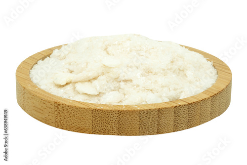 naphthalene powder in a wooden bowl