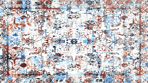 Carpet and Rugs textile design with grunge and distressed texture repeat pattern © mira