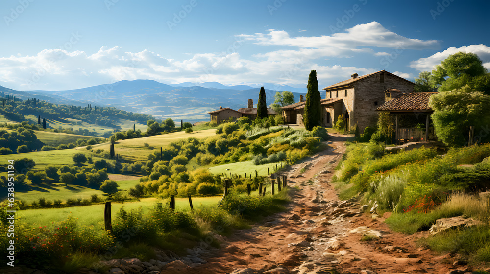 A fictitious representation of a landscape (Generative AI)