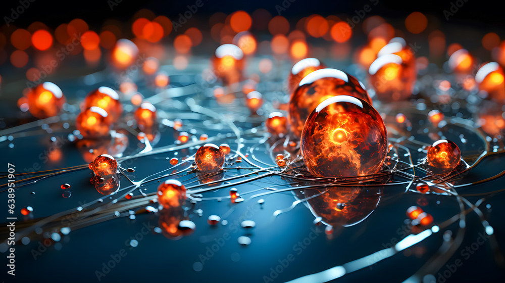 A fictitious representation of the quantum level (Generative AI)