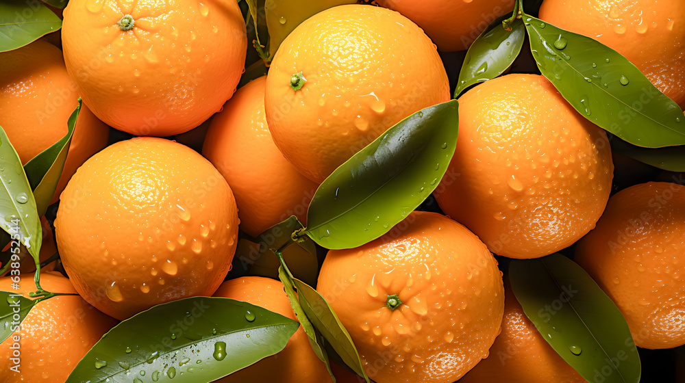 lots of fresh mandarins (Generative AI)