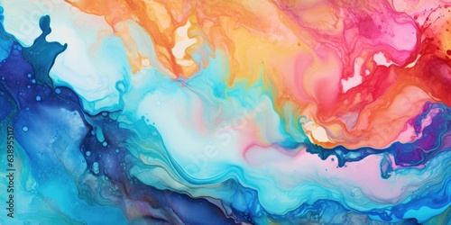 Colorful watercolor background, generative ai