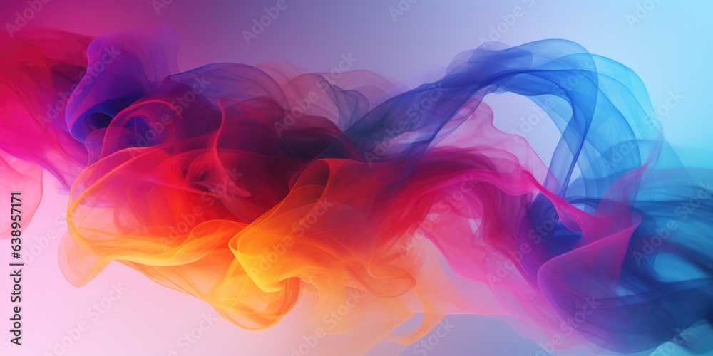 Colorful background, Colorful smoke on withe background, Abstract color mix, generative ai